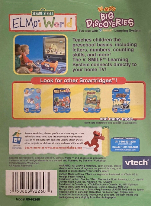 Elmo's World - Elmo's Big Discoveries — box-2D-back (US)