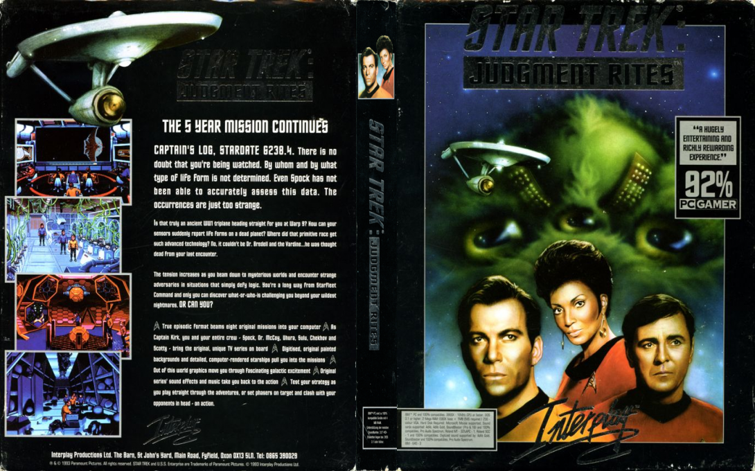 Star Trek - Judgement Rites — box-texture (EU)