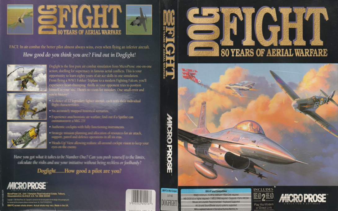 Dogfight - 80 Years of Aerial Warfare — box-texture (EU)