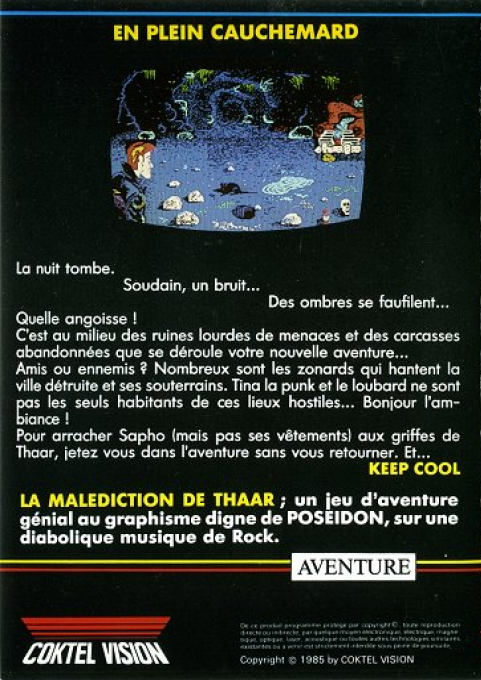 Malédiction De Thaar, La — box-2D-back (WOR)