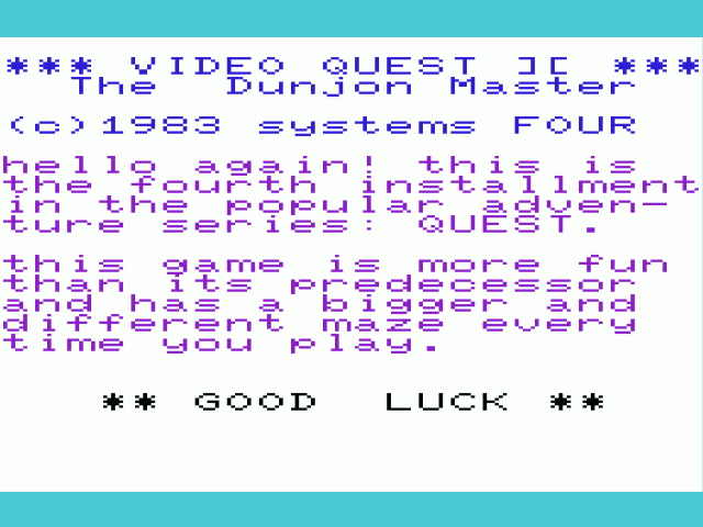 Dunjon Master — sstitle (WOR)