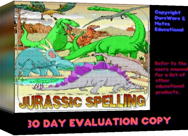 Jurassic Spelling — box-3D (WOR)
