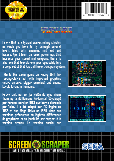 Heavy Unit - Mega Drive Special — box-2D-back (SS)
