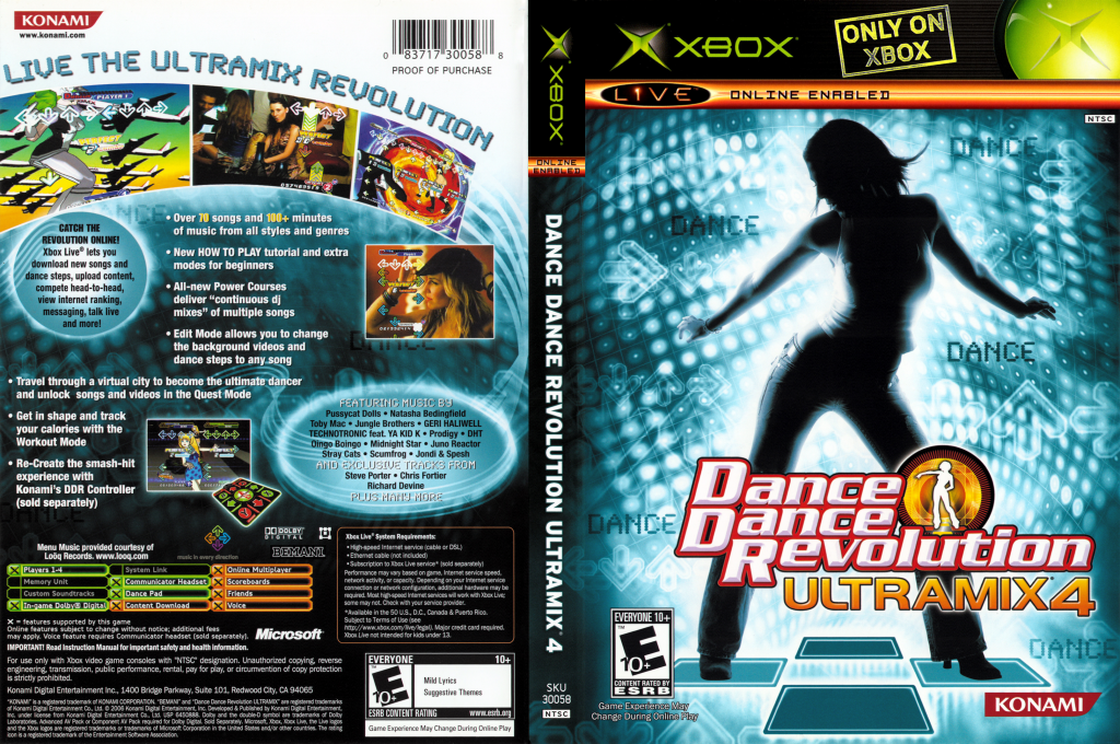 Dance Dance Revolution Ultramix 4 — box-texture (US)