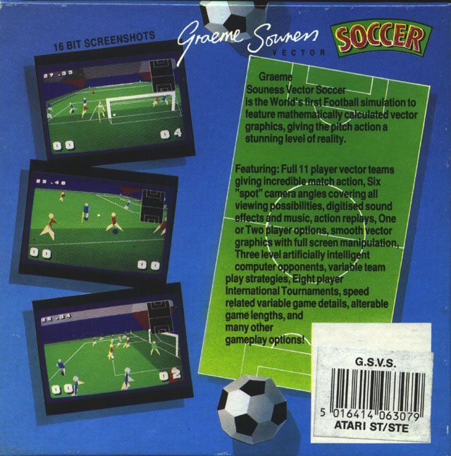 Graeme Souness Vector Soccer — box-2D-back (EU)