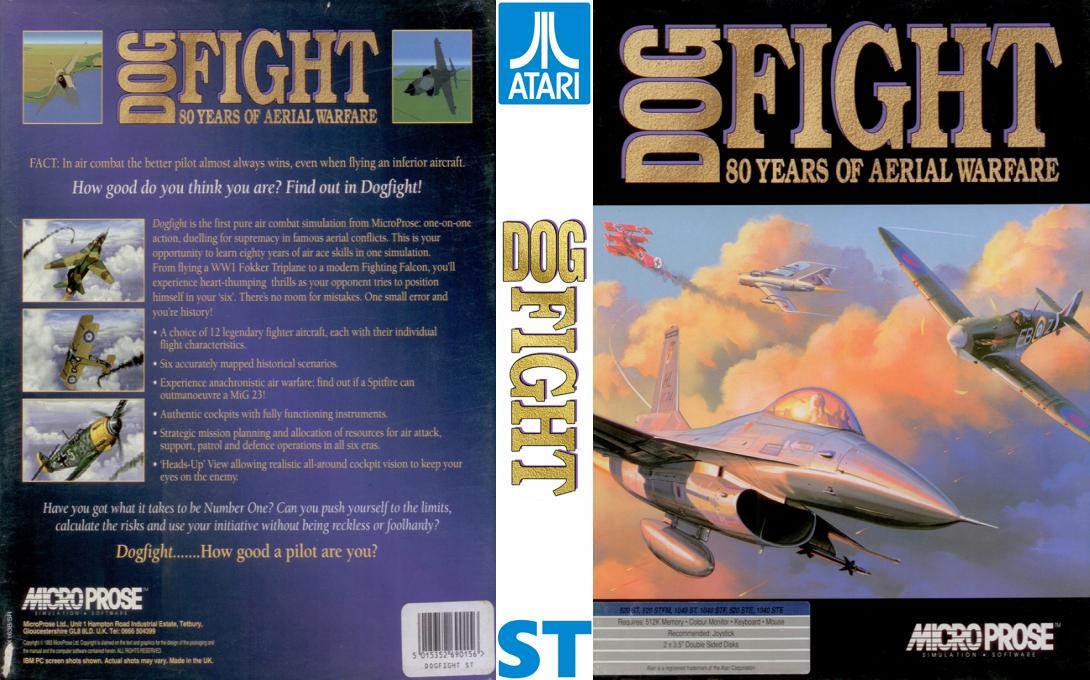 Dogfight - 80 Years Of Aerial Warfare — box-texture (EU)