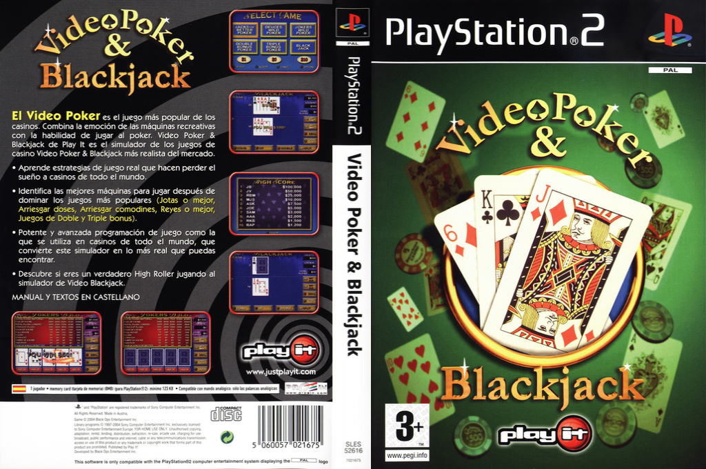 Video Poker And Blackjack — box-texture (SP)