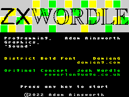 ZX-Wordle — sstitle (WOR)