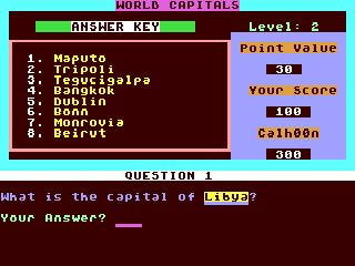 World Capitals — ss (WOR)