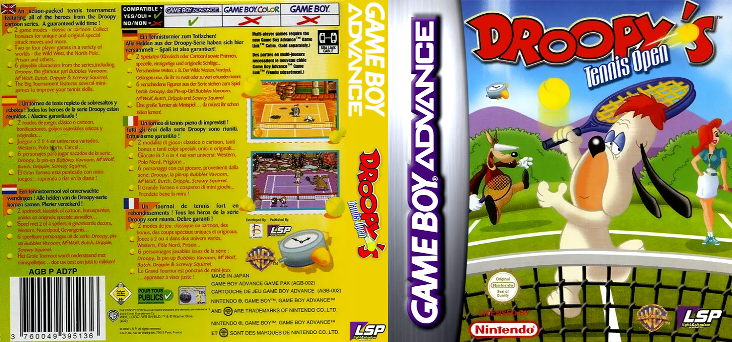 Droopy's Tennis Open — box-texture (EU)