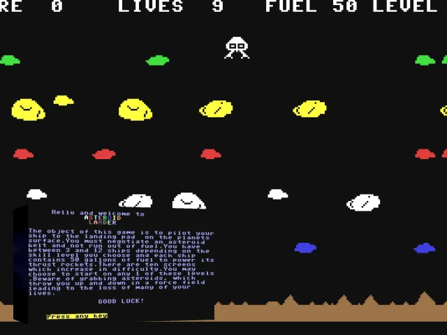 Asteroid Lander — mixrbv2 (WOR)