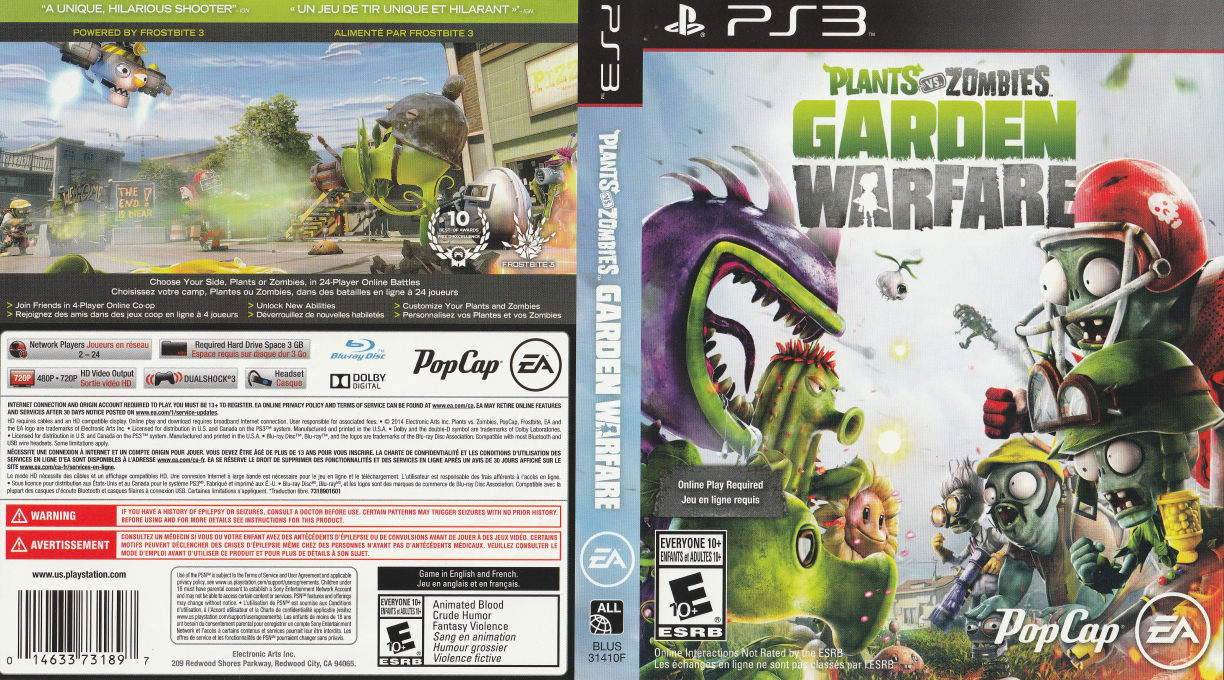 Plants vs. Zombies - Garden Warfare — box-texture (CA)
