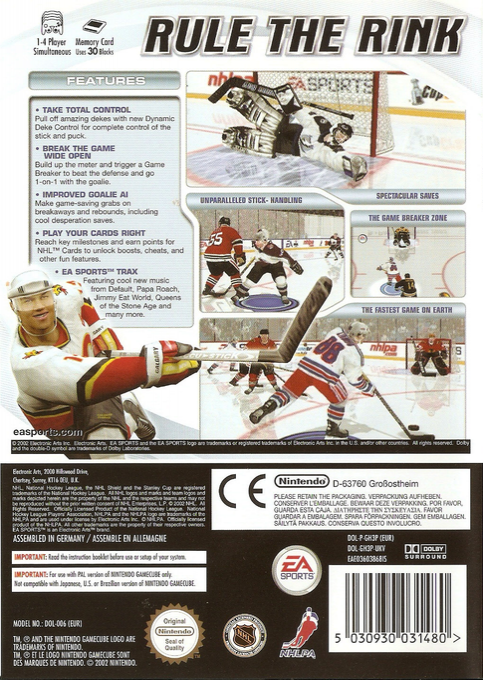 NHL 2003 — box-2D-back (EU)