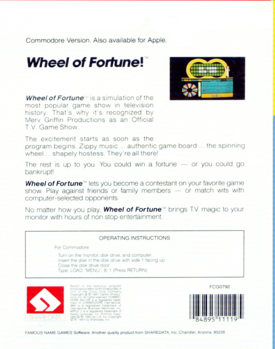 Wheel of Fortune — box-2D-back (US)