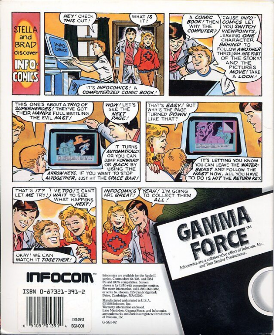 Gamma Force in Pit of a Thousand Screams — box-2D-back (US)