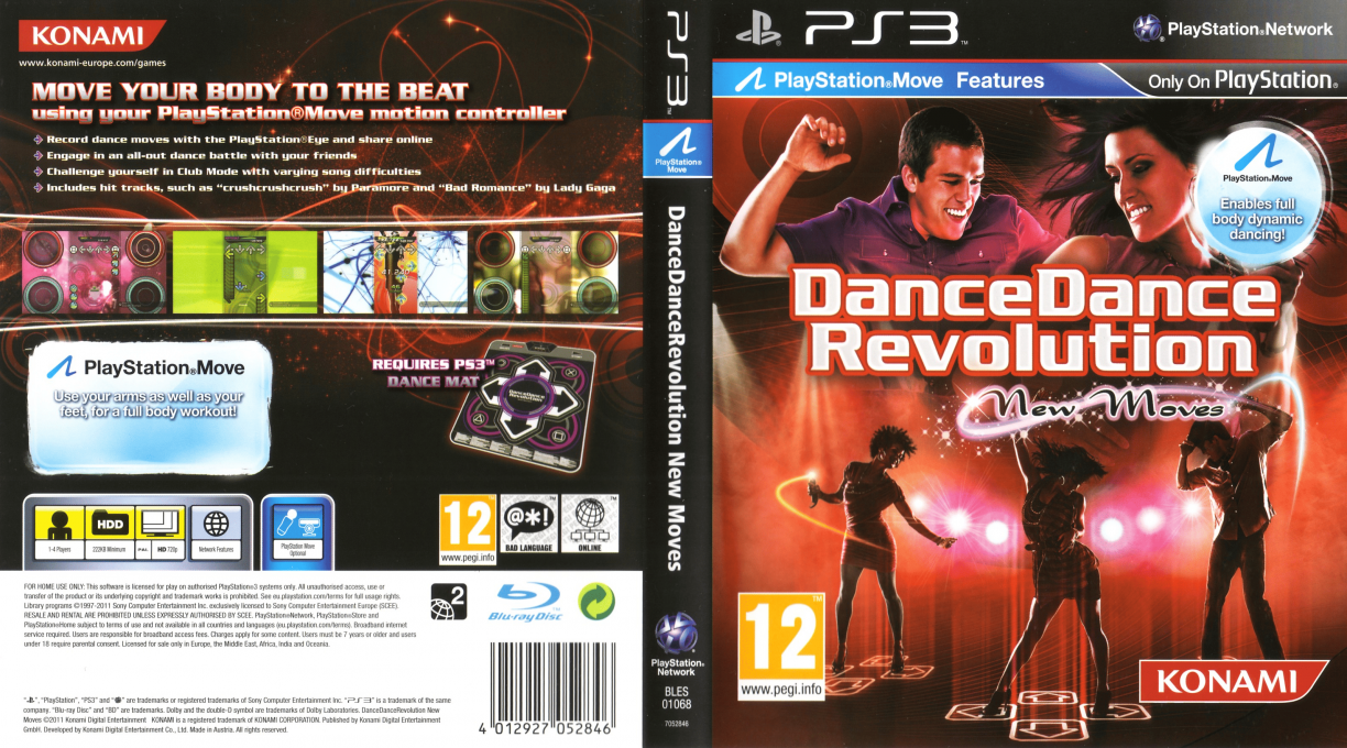 Dance Dance Revolution - New Moves — box-texture (EU)