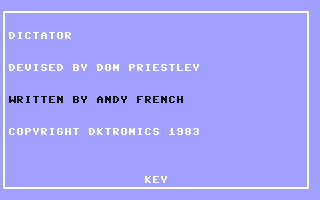 Dictator — sstitle (WOR)