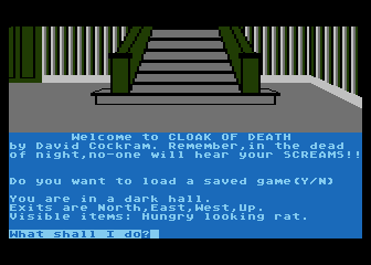 Cloak Of Death — ss (WOR)