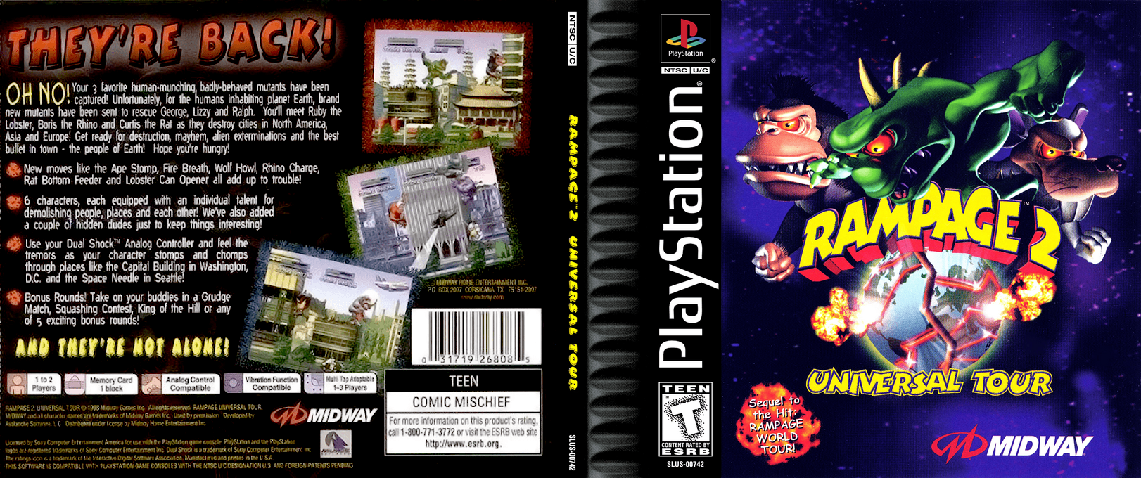 Rampage 2 - Universal Tour — box-texture (US)