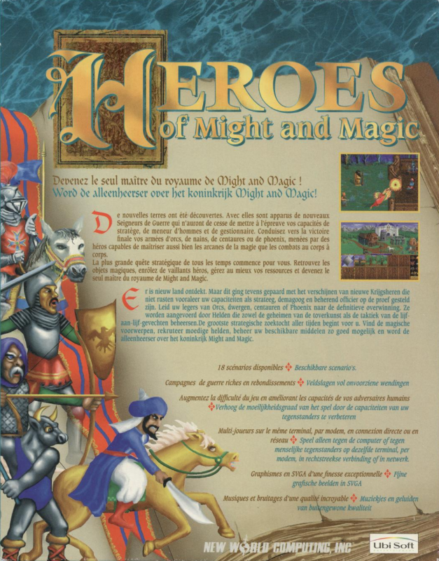 Heroes Of Might And Magic — box-2D-back (FR)