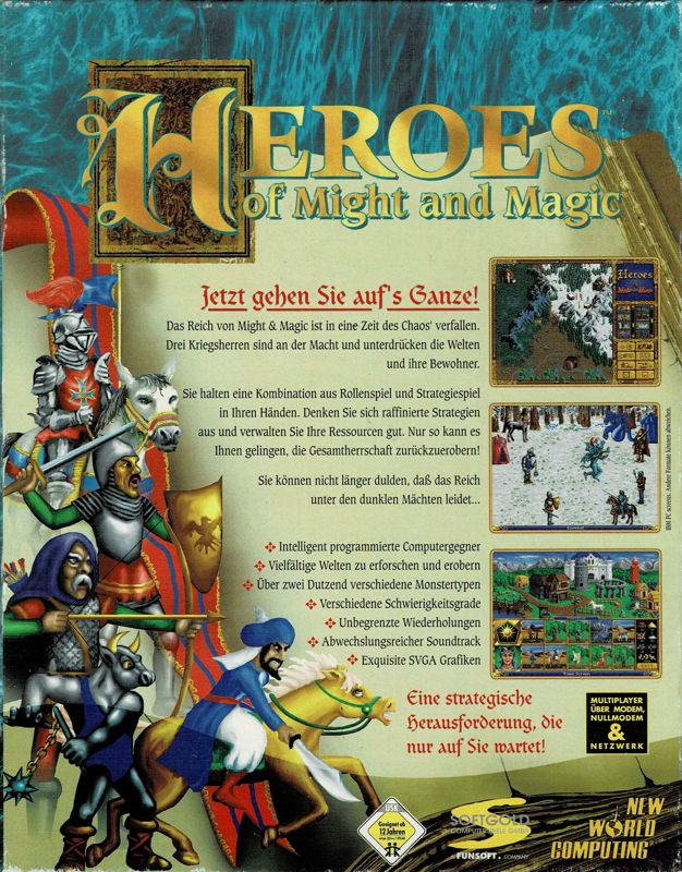 Heroes Of Might And Magic — box-2D-back (DE)