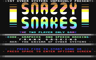 Snazzy Snakes — sstitle (WOR)