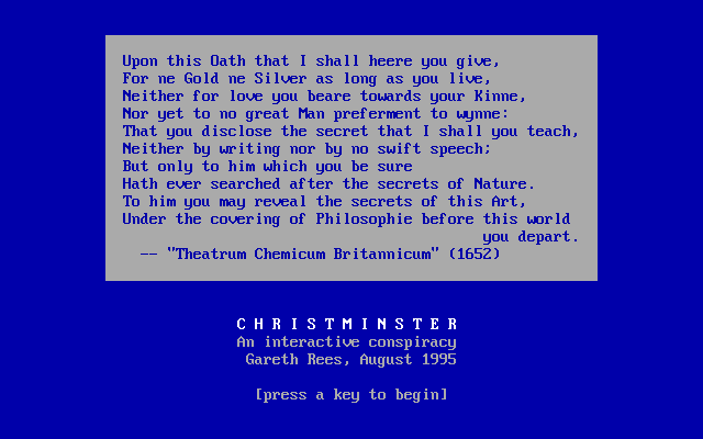Christminster box art