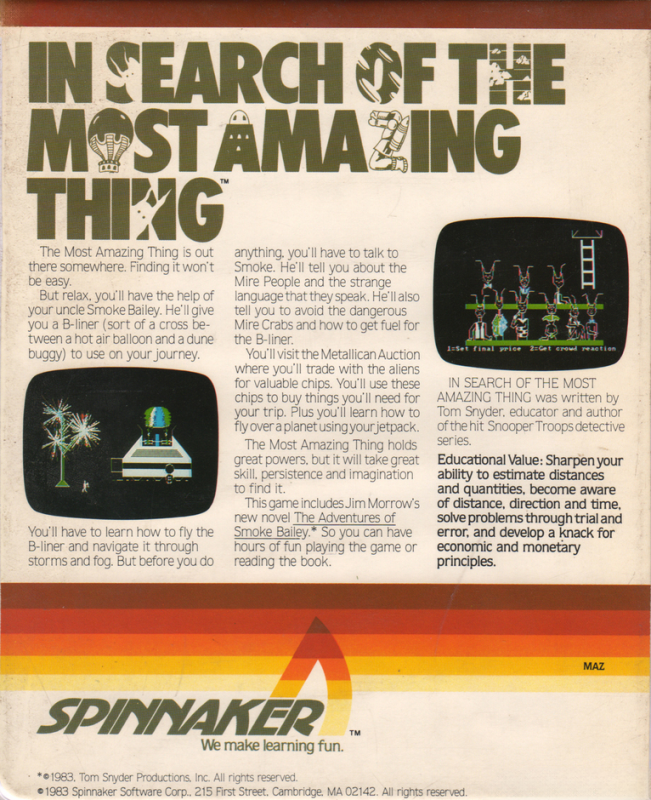 In Search Of The Most Amazing Thing — box-2D-back (US)
