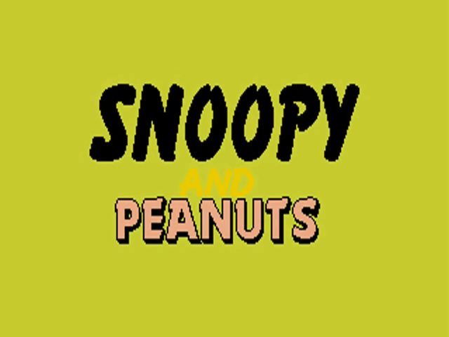 Snoopy - The Cool Computer Game — sstitle (EU)