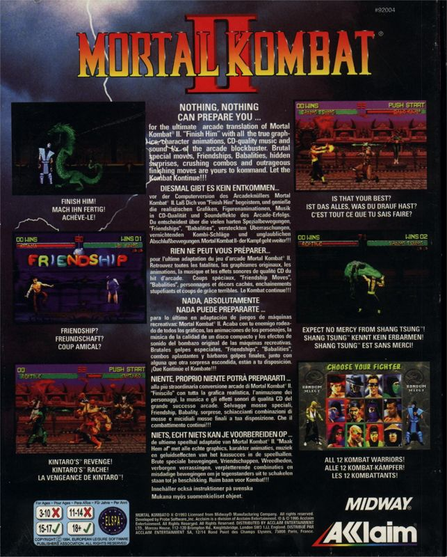 Mortal Kombat 2 — box-2D-back (EU)