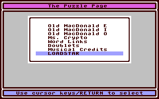The Puzzle Page #109 — ss (WOR)