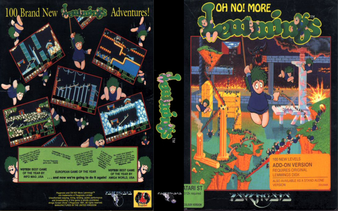 Oh No! More Lemmings — box-texture (EU)