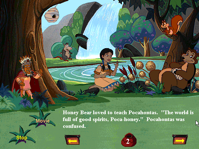 Young Pocahontas Interactive Storybook — ss (WOR)