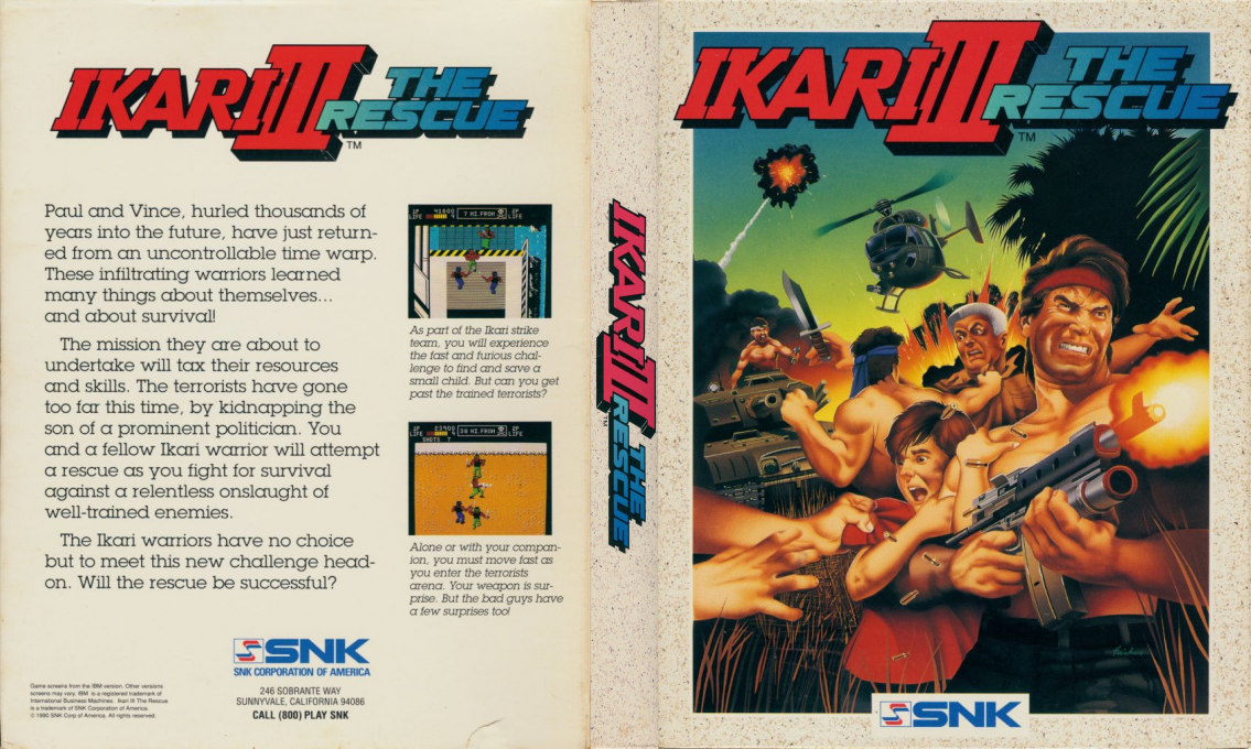 Ikari 3 - The Rescue — box-texture (US)