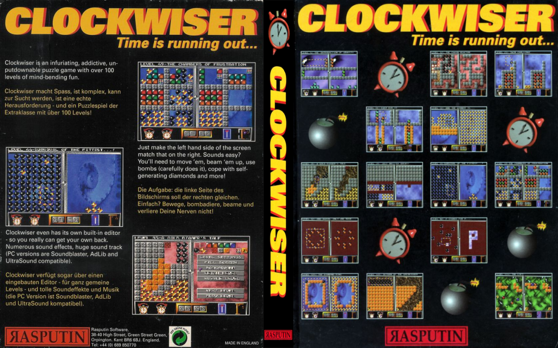 Clockwiser - Time Is Running Out — box-texture (EU)