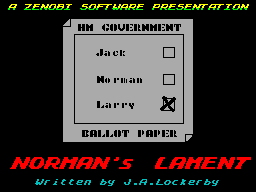 Norman's Lament — sstitle (WOR)