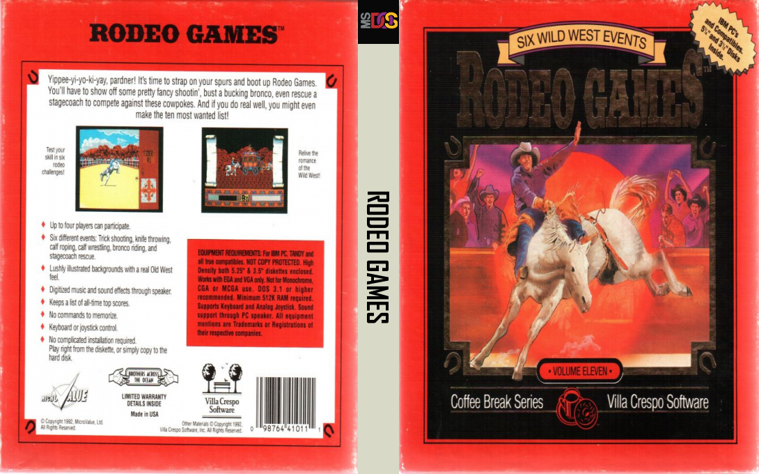 Rodeo Games — box-texture (US)