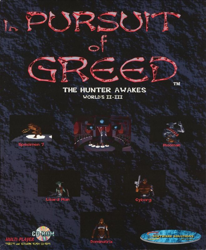In Pursuit Of Greed box art