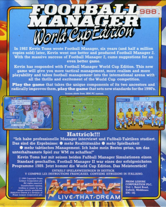 Football Manager - World Cup Edition — box-2D-back (EU)