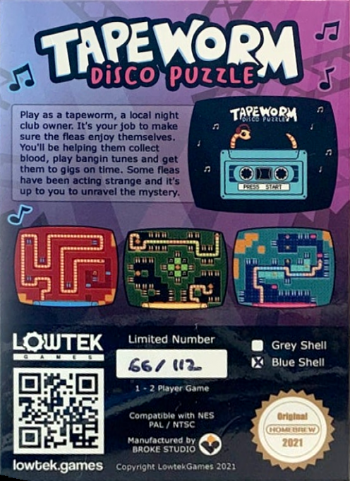 Tapeworm - Disco Puzzle — box-2D-back (WOR)