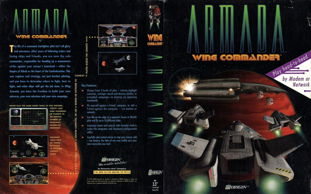 Wing Commander Armada — box-texture (US)