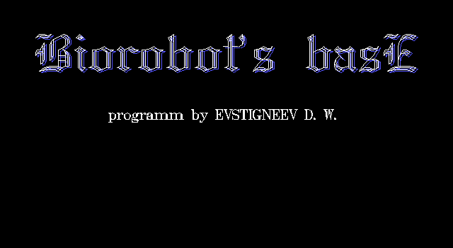 Biorobot's Base box art
