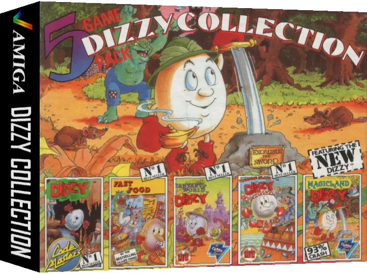 Dizzy Collection - 5 Game Pack — box-3D (UK)