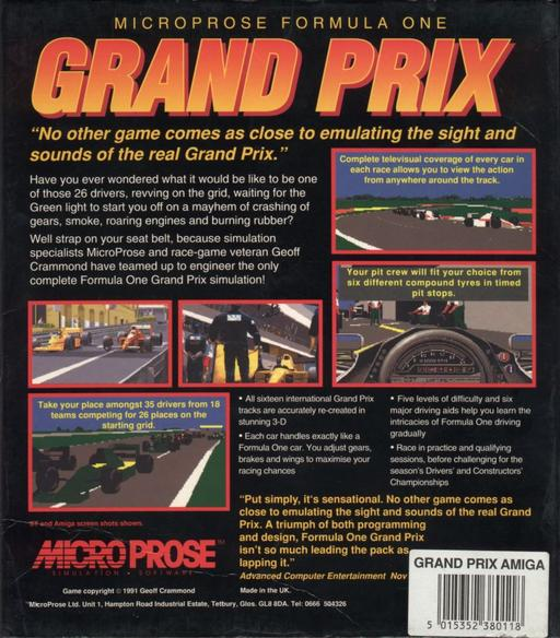 Formula 1 Grand Prix — box-2D-back (CUS)