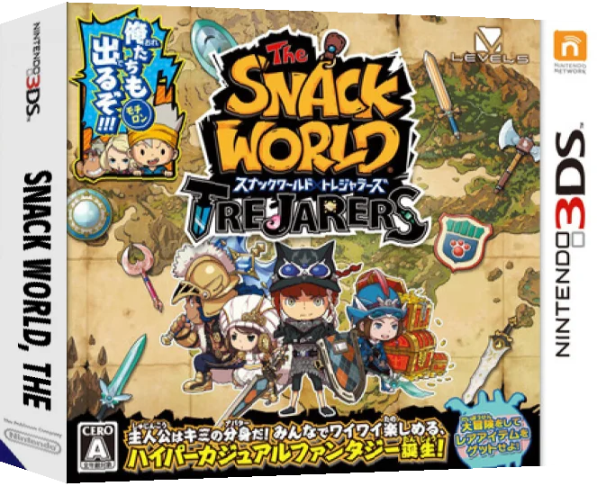 Snack World, The - TreJarers — box-3D (JP)