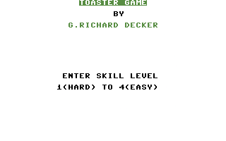 Toaster Game — sstitle (WOR)