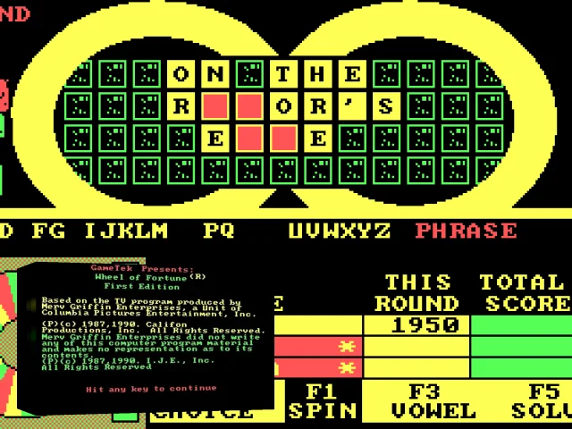 Wheel of Fortune - First Edition — mixrbv2 (WOR)