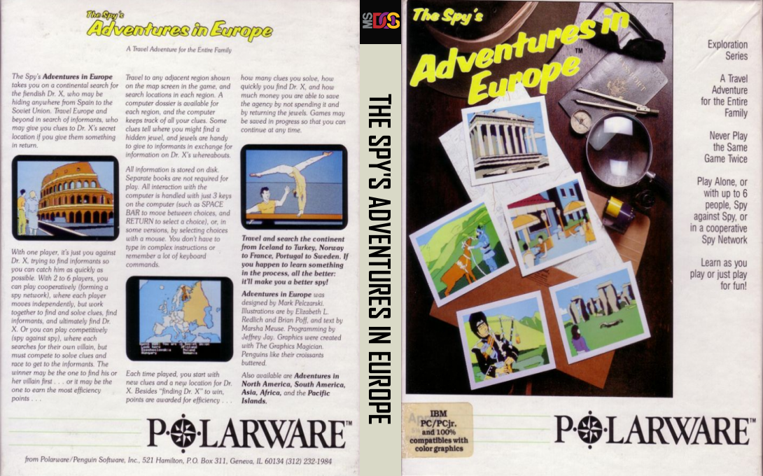 Spy's Adventures In Europe, The — box-texture (US)