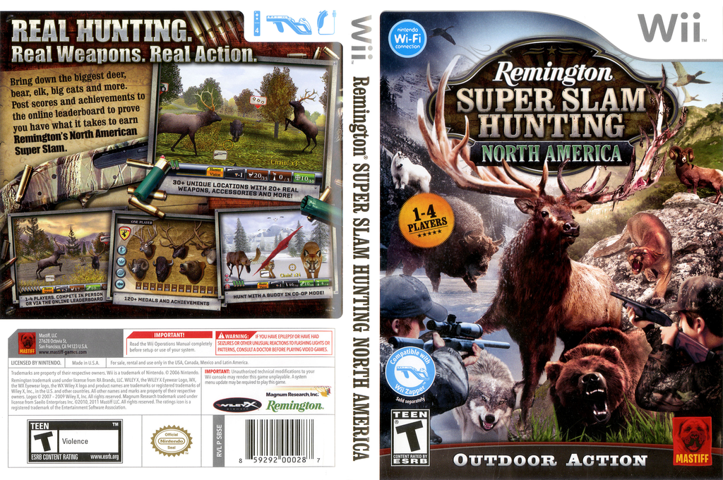 Remington Super Slam Hunting - North America — box-texture (US)