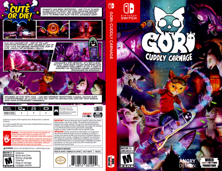 Gori : Cuddly Carnage — box-texture (US)